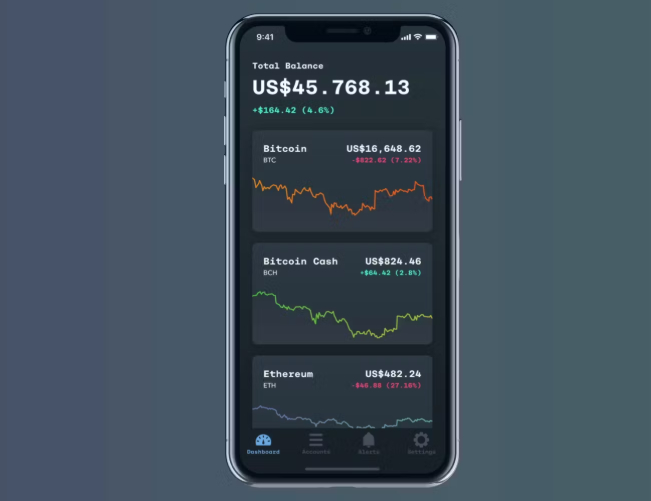 Venture.io Crypto Trading App